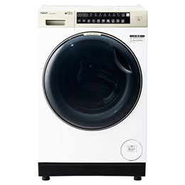 【無料長期保証1+3年付き】AQUA AQW-DM12R(LW) ドラム式洗濯乾燥機 左開き 洗濯12kg／乾燥6kg ホワイト