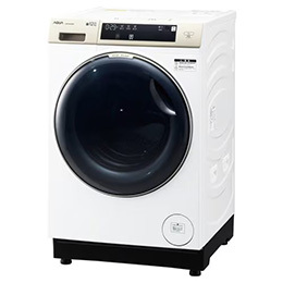 【無料長期保証1+3年付き】AQUA AQW-DM12R(LW) ドラム式洗濯乾燥機 左開き 洗濯12kg／乾燥6kg ホワイト