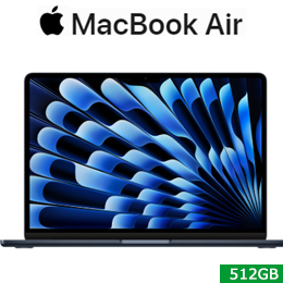 [Apple] アップル　MacBook Air 13.6 Liquid Retinaディスプレイ M3世代 16G 512 ミッドナイト MXCV3J/A ☆