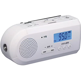 東芝 TY-JKR6-W FM／AM充電ラジオ ホワイト