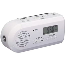 東芝 TY-JKR6-W FM／AM充電ラジオ ホワイト