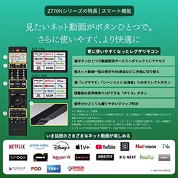 【無料長期保証1+5年付き】REGZA 85Z770N 85インチ 4K MiniLED液晶テレビ レグザ Z770Nシリーズ 