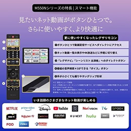 【無料長期保証1+5年付き】 REGZA 85M550N 85インチ 4K液晶テレビ レグザ M550シリーズ 