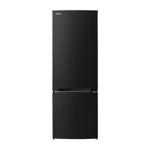 東芝 GR-W17BS(KT) 2ドア冷蔵庫 (170L・右開き) エクリュブラック