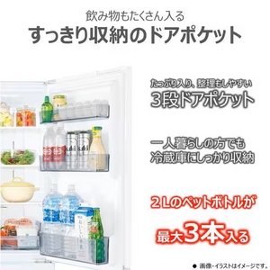 東芝 GR-W15BS(KT) 2ドア冷蔵庫 (153L・右開き) エクリュブラック
