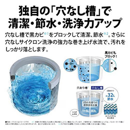 シャープ ES-TX8J-W 縦型乾燥洗濯機 8kg 上開き ヒータ乾燥 ホワイト系