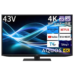 SHARP 4T-C43GN2 43V型液晶テレビ AQUOS 4K 