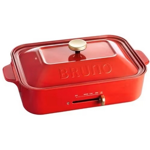 BRUNO BOE021-RD コンパクトホットプレート レッド【数量限定】