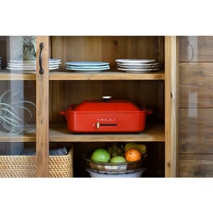 BRUNO BOE021-RD コンパクトホットプレート レッド【数量限定】