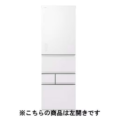 【無料長期保証1+5年付き】東芝 GR-Y450GTML(WS) 5ドア冷凍冷蔵庫 (452L・左開き) エクリュホワイト
