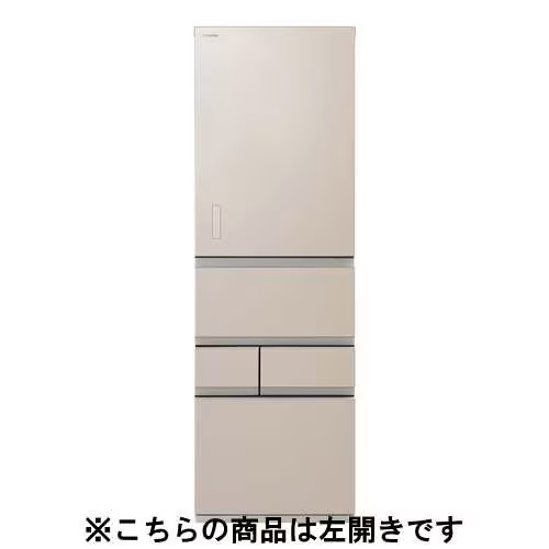 東芝 GR-Y500GTML(NS) 5ドア冷凍冷蔵庫 (501L・左開き) エクリュゴールド