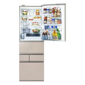 【無料長期保証1+5年付き】東芝 GR-Y450GTM(NS) 5ドア冷凍冷蔵庫 (452L・右開き) エクリュゴールド