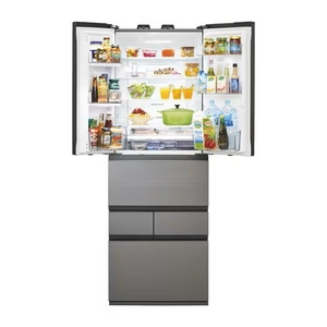 【無料長期保証1+5年付き】東芝 GR-Y460FZ(ZH) 6ドア冷凍冷蔵庫 (461L・フレンチドア) アッシュグレージュ