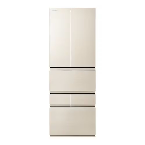 【無料長期保証1+5年付き】東芝 GR-Y510FZ(UC) 6ドア冷凍冷蔵庫 (508L・フレンチドア) グレインアイボリー