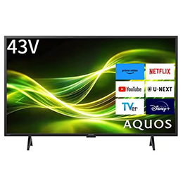 SHARP 2T-C43GF2 43V型フルハイビジョン液晶テレビ AQUOS Bluetooth・YouTube対応