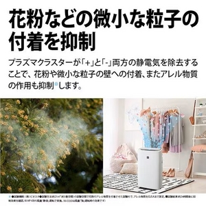 シャープ KI-TS50 加湿空気清浄機 プラズマクラスター25000搭載 ホワイト