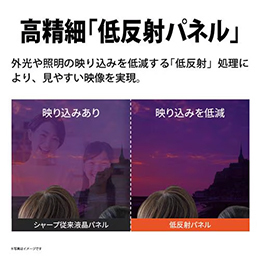 SHARP 2T-C19GE1 19V型 液晶テレビ 低反射パネル搭載 AQUOS