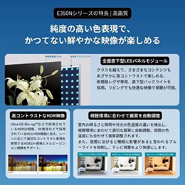 【無料長期保証1+3年付き】 REGZA 85E350N 85V型 4K液晶テレビ レグザ E350Nシリーズ 
