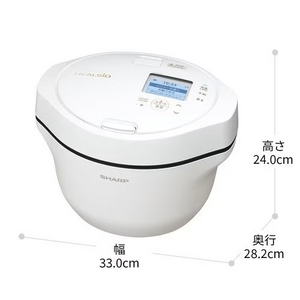 シャープ KNHW16H 自動調理鍋 ヘルシオホットクック 1.6L ホワイト