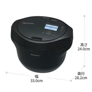 シャープ KNHW16H 自動調理鍋 ヘルシオホットクック 1.6L ブラック