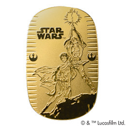 スター・ウォーズ　Luke＆Leia 純金小判　３０ｇ