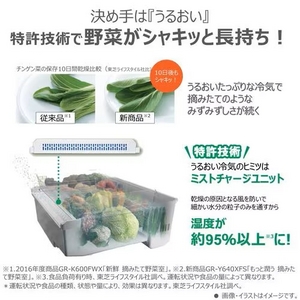 【無料長期保証1+5年付き】東芝 GR-Y600XFS(TW) 6ドア冷凍冷蔵庫 (595L・フレンチドア) フロストホワイト