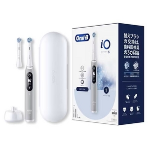 ブラウン iOM62A61KGR-W ブラウン オーラルB iO SERIES 6 電動歯ブラシ ブラシ 1本＋ブラシヘッド 2本  グレーオパール