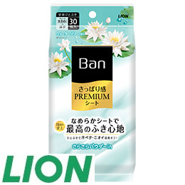 16 [ライオン] BanプレミアムシートパウダーインWリリー30枚・３コ