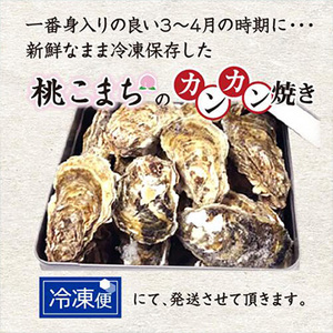 [まるか水産] 【牡蠣のカンカン焼き】冷凍 殻付き牡蠣/桃こまち 20個 kaki-100-f