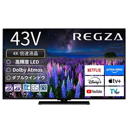 REGZA  液晶テレビ 43インチ 4K液晶 ブラック 43Z670R