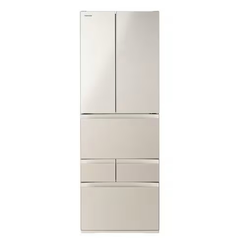 【無料長期保証1+3年付き】東芝 GR-Y510FH(EC) 冷蔵庫 6ドア冷凍冷蔵庫 (509L・フレンチドア) サテンゴールド