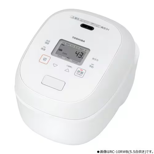 東芝 RC-18RWB(W) 真空IH炊飯器 炎匠炊き 銅かまど丸釜 １升炊き グランホワイト
