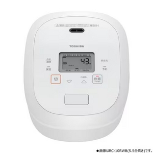 東芝 RC-18RWB(W) 真空IH炊飯器 炎匠炊き 銅かまど丸釜 １升炊き グランホワイト