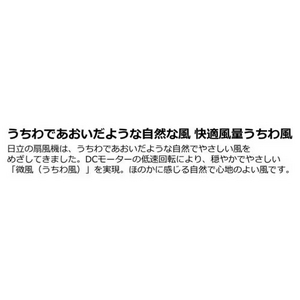 日立 HEF-DL300G DCモーター搭載リビング扇風機 8枚羽根 風量6段階切替 タイマー機能付き
