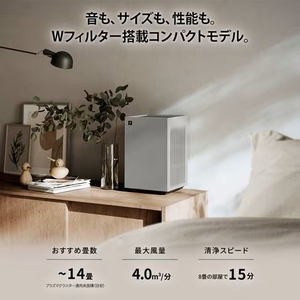 シャープ FU-T40 空気清浄機 プラズマクラスター7000搭載 グレー