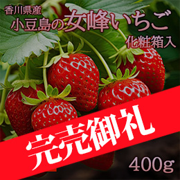 [香川県産]小豆島の女峰いちご 化粧箱入り