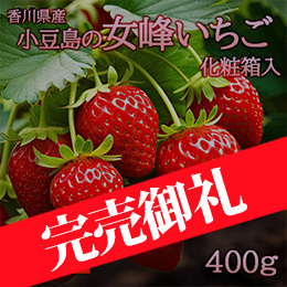[香川県産]小豆島の女峰いちご 化粧箱入り