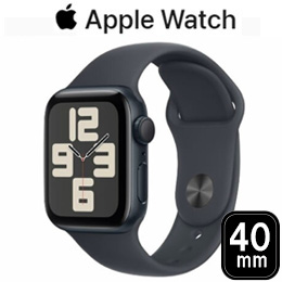 [Apple] アップル AppleWatch SE GPSモデル 40mm MXE73J/A [ミッドナイトスポーツバンド S/M]☆