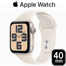 [Apple] アップル AppleWatch SE GPSモデル 40mm MXEF3J/A [スターライトスポーツバンド S/M]☆