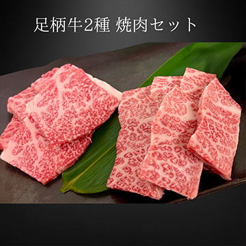 [かどや牧場][神奈川県産] 足柄牛焼肉2種セット 500g(上カルビ 上モモ)