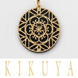 [KIKUYA] K18/K18WG ペンダントトップ 花柄