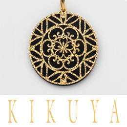 [KIKUYA] K18/K18WG ペンダントトップ 花柄