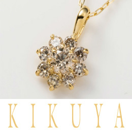 [KIKUYA] K18 ダイヤネックレス