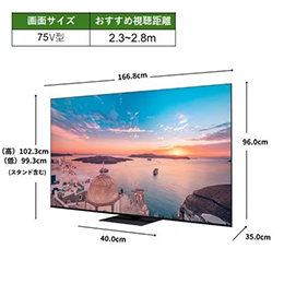 【無料長期保証1+5年付き】  レグザ 液晶テレビ 75インチ 4K Mini LED液晶 ブラック 75Z770R