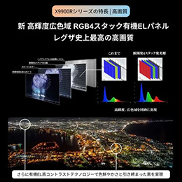 【無料長期保証1+5年付き】  レグザ 有機ELテレビ 55インチ タイムシフトマシン4K ブラック 55X9900R