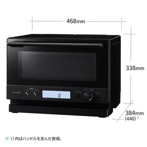 シャープ RE-WF235 オーブンレンジ 角皿スチームモデル 23L ブラック(宅配商品)