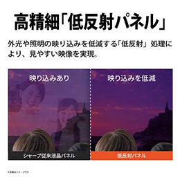 SHARP 2T-C24GE1 24V型 液晶テレビ 低反射パネル搭載 AQUOS