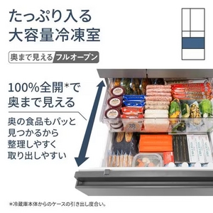 パナソニック NR-F49EY2-S 6ドア冷凍冷蔵庫 (490L・フレンチドア) シルバー