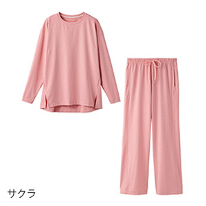 [VENEX]  スタンダードドライ＋ ボートネックロングスリーブ フレアパンツ 上下セット レディース 