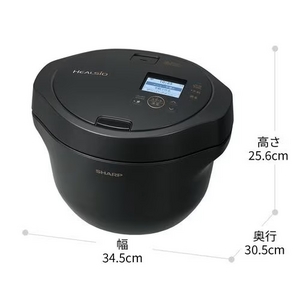 シャープ KNHW24H 自動調理鍋 ヘルシオホットクック 2.4L ブラック